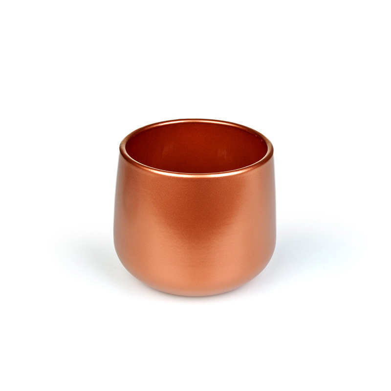 Moda kerámia kaspó réz 15cm