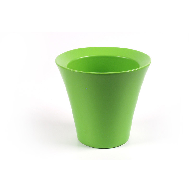 orchidea v&aacute;za matt z&ouml;ld 15cm