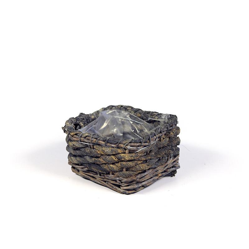 szögletes gyökér tál szürke 10x11x6cm