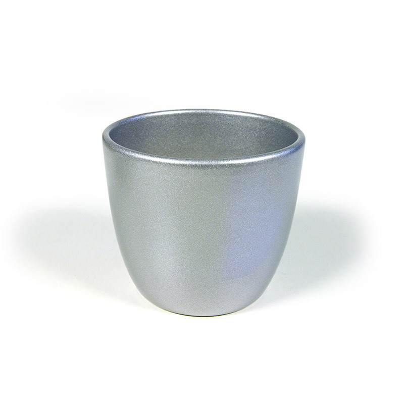 Base kerámia kaspó ezüst 17cm