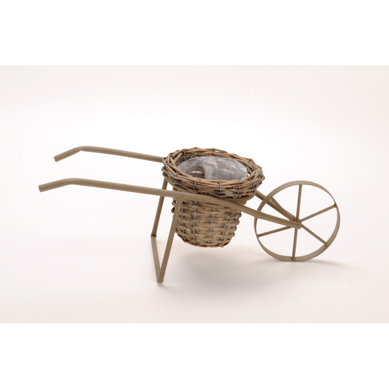 vastagperemes has&iacute;tott vessző kasp&oacute; f&eacute;m talicsk&aacute;n sz&uuml;rke 50x20x17cm