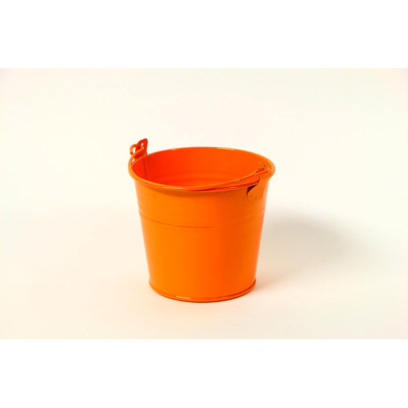 cink vödör narancs 10x8,5cm