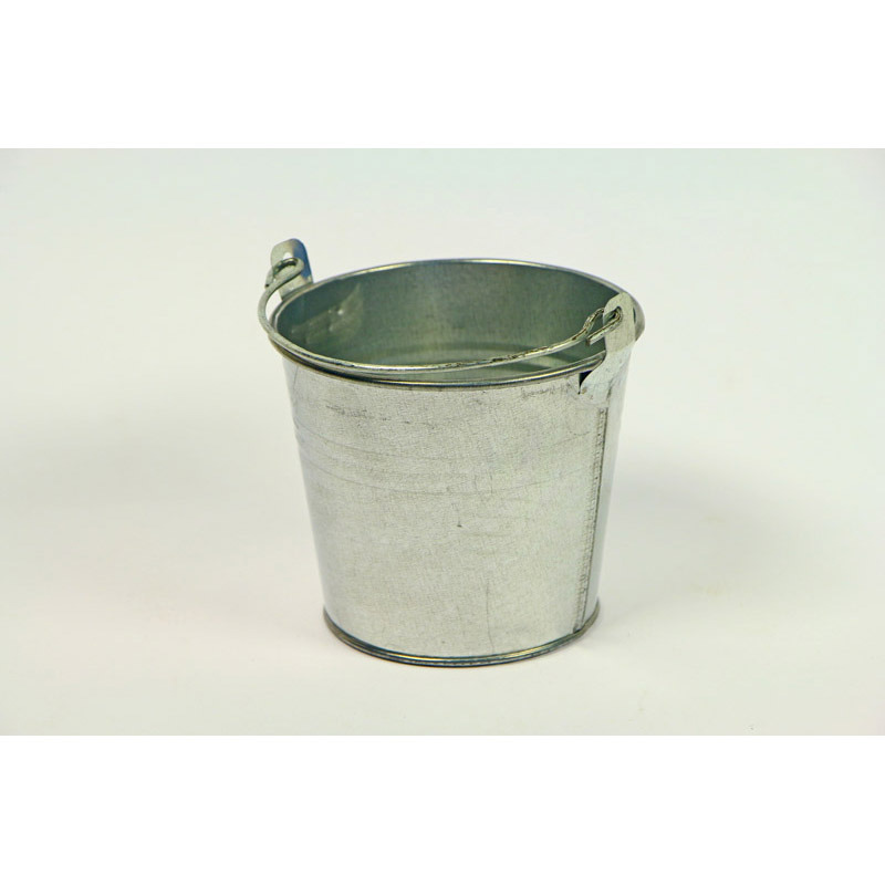 cink vödör fémszín 10x8,5cm