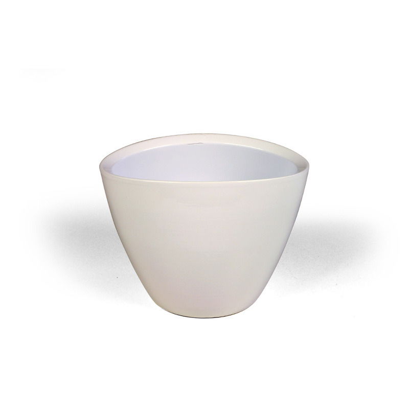 ovális orchidea váza fehér 17 cm