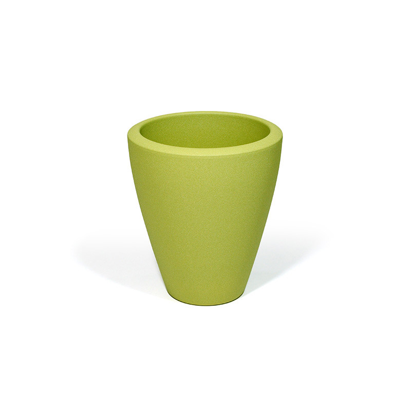 &eacute;rdes fel&uuml;letű Erin orchidea v&aacute;za matt bambusz 14,5cm