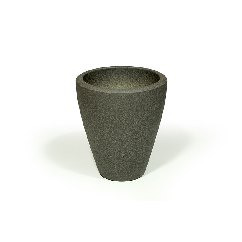 &eacute;rdes fel&uuml;letű Erin orchidea v&aacute;za matt s&ouml;t&eacute;tsz&uuml;rke 14,5cm