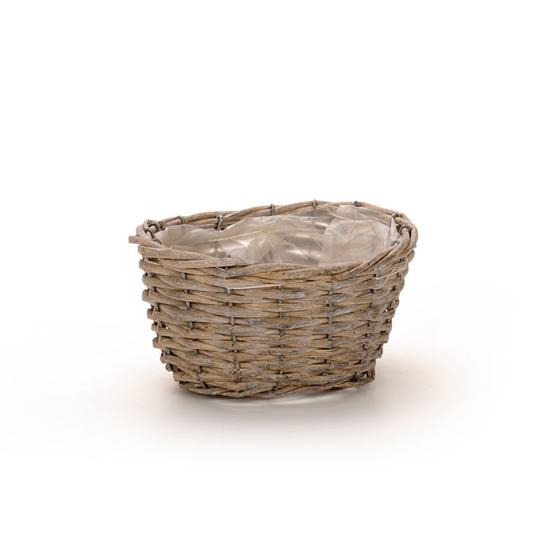 ov&aacute;lis has&iacute;tott vessző t&aacute;l sz&uuml;rke 18,5x13,5x9cm