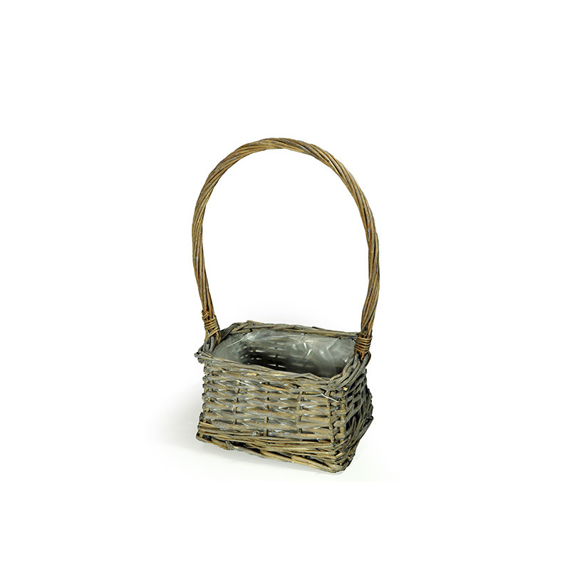 sz&ouml;gletes has&iacute;tott vessző f&uuml;les t&aacute;l sz&uuml;rke 15x15x9/28cm