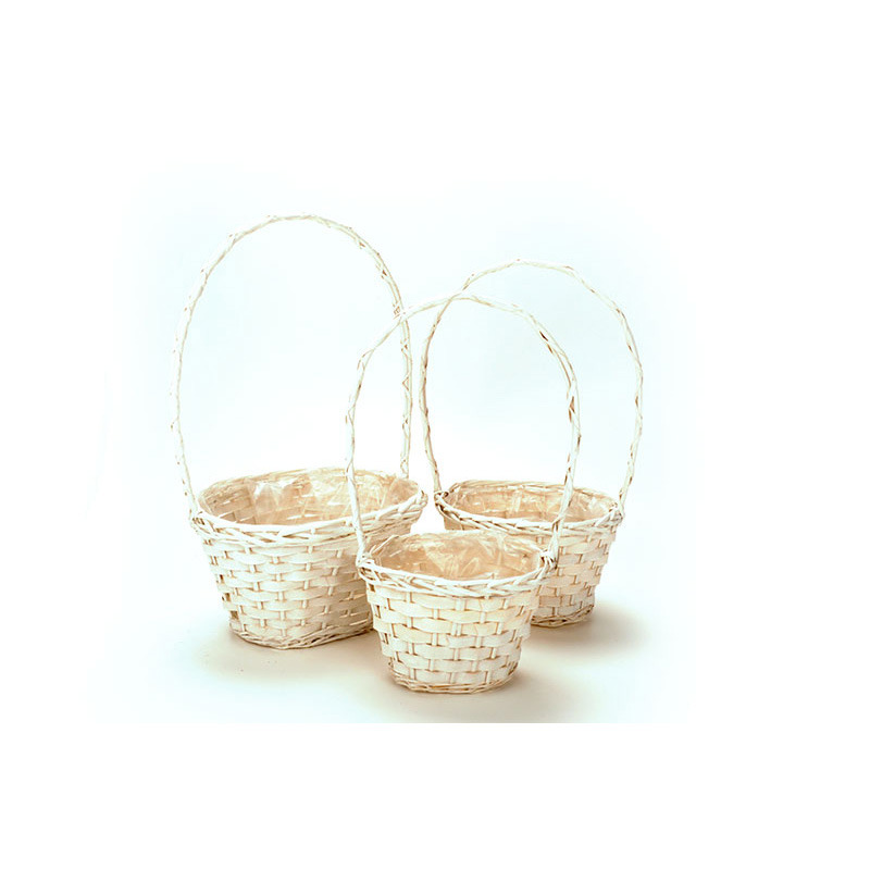 ov&aacute;lis has&iacute;tott fa f&uuml;les kos&aacute;r szett feh&eacute;r 36x29x22/62cm S/3