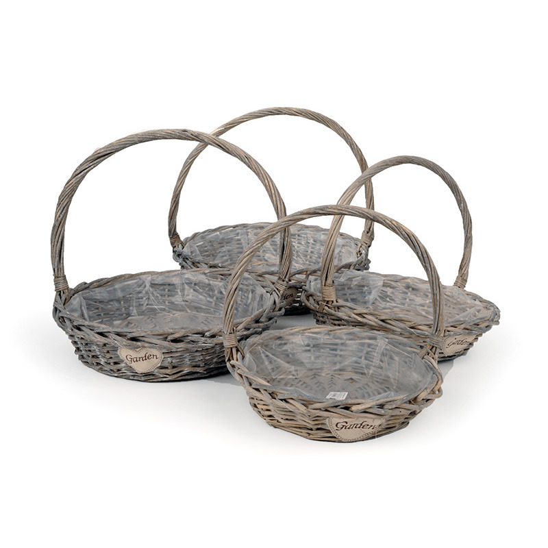 has&iacute;tottvessző f&uuml;les t&aacute;l szett sz&uuml;rke 51x13/48cm S/4