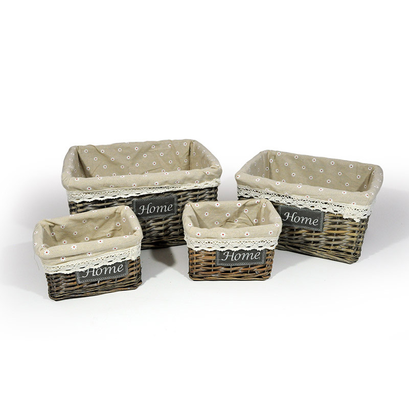 sz&ouml;gletes has&iacute;tott vessző t&aacute;l szett home felirattal textil belsővel b&eacute;zs-sz&uuml;rke 37x32x19cm S/4