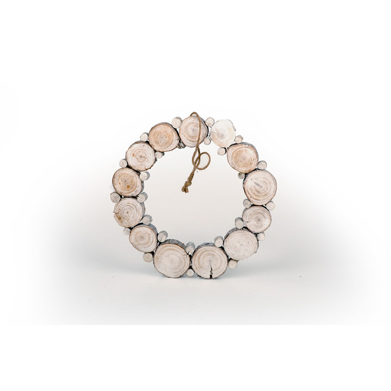 koszorú faszeletekből 28cm