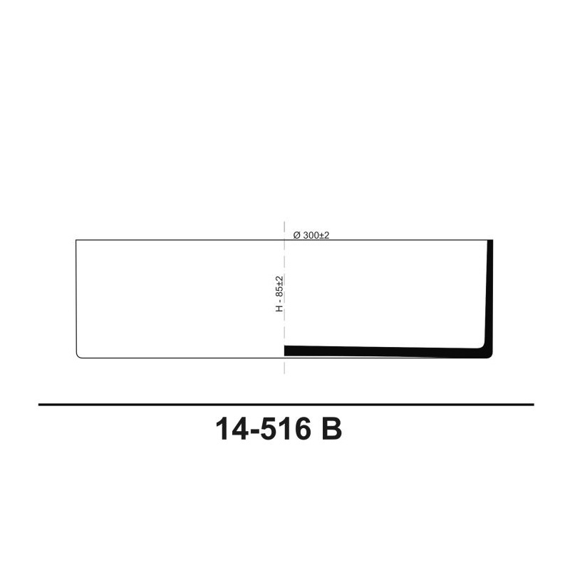 &uuml;veg t&aacute;l 30x8,5cm