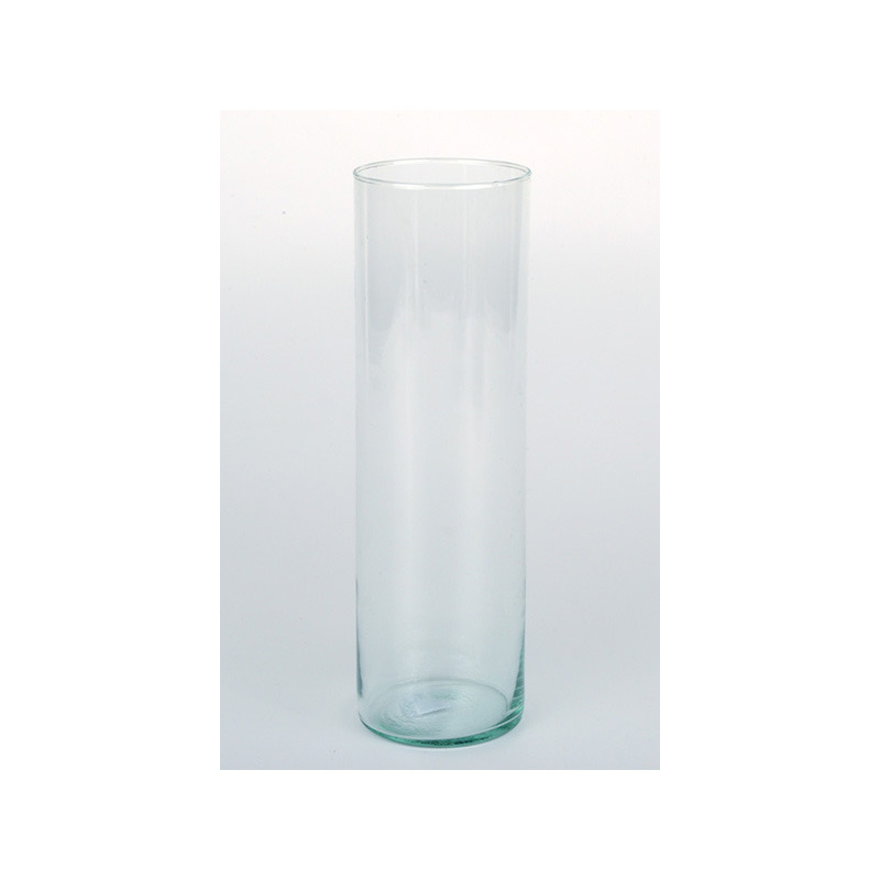 henger alakú üveg váza 9x30cm