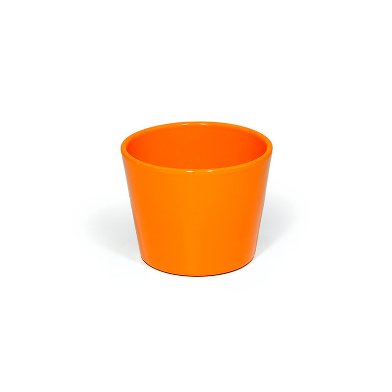 Serra kerámia kaspó narancs 12cm