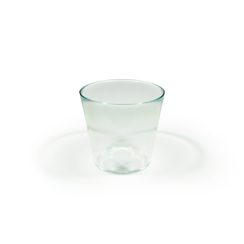 vastag üveg kaspó 13,5x13cm