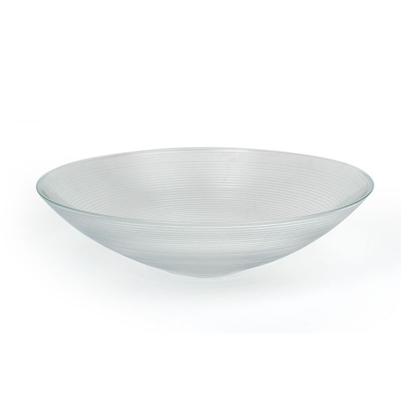 bordás üveg tál 40,5x10,5cm