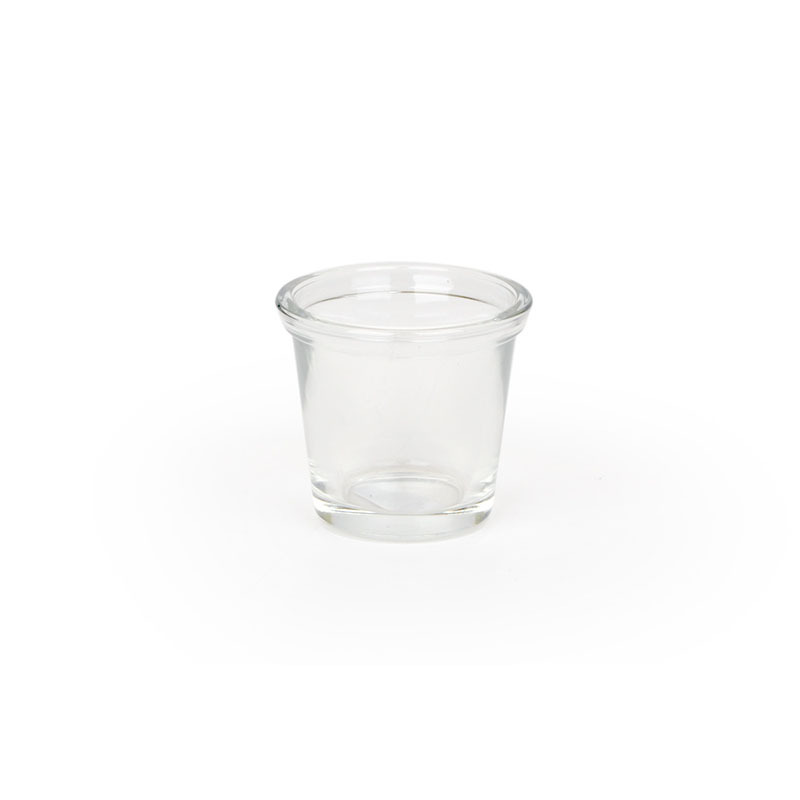 üveg mécsestartó 7x6cm