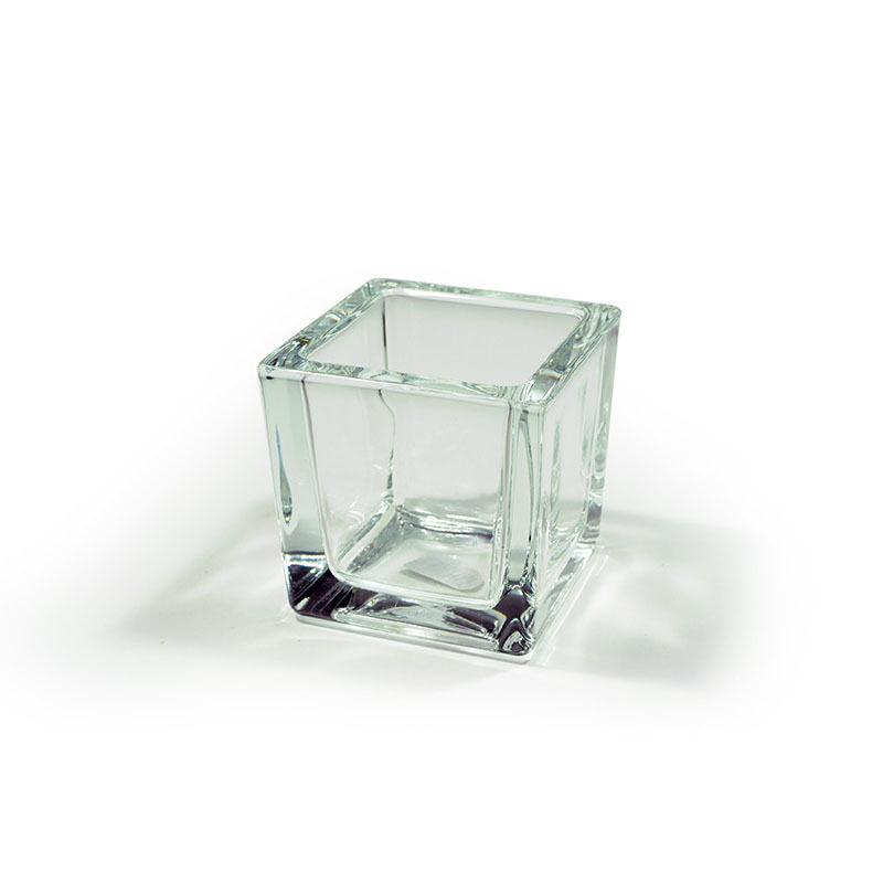 vastag üveg kocka 8x8x8cm