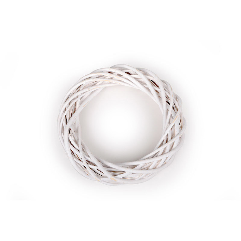 vessző koszor&uacute; feh&eacute;r 20x4cm