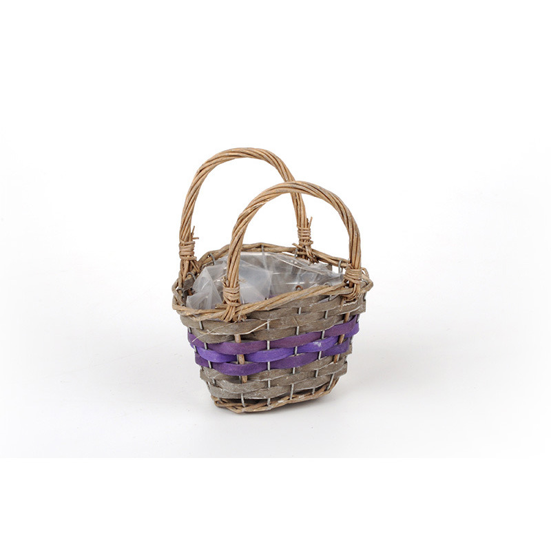 has&iacute;tott fa ridik&uuml;l sz&uuml;rke/lila 19,5x13,5x12/22cm