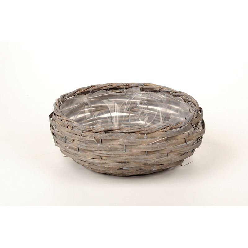 hasított fa tál szürke 29x11cm