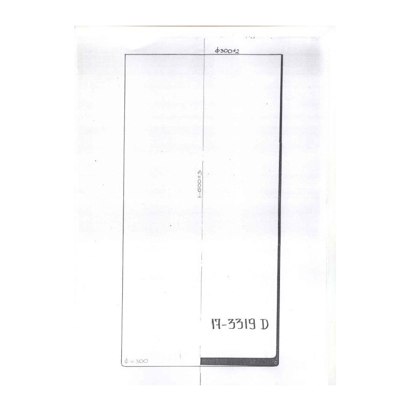 üveg henger 30x60cm