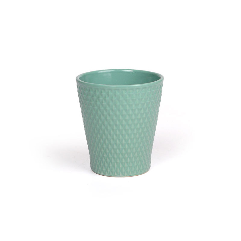 kárómintás orchidea váza menta 14x15cm