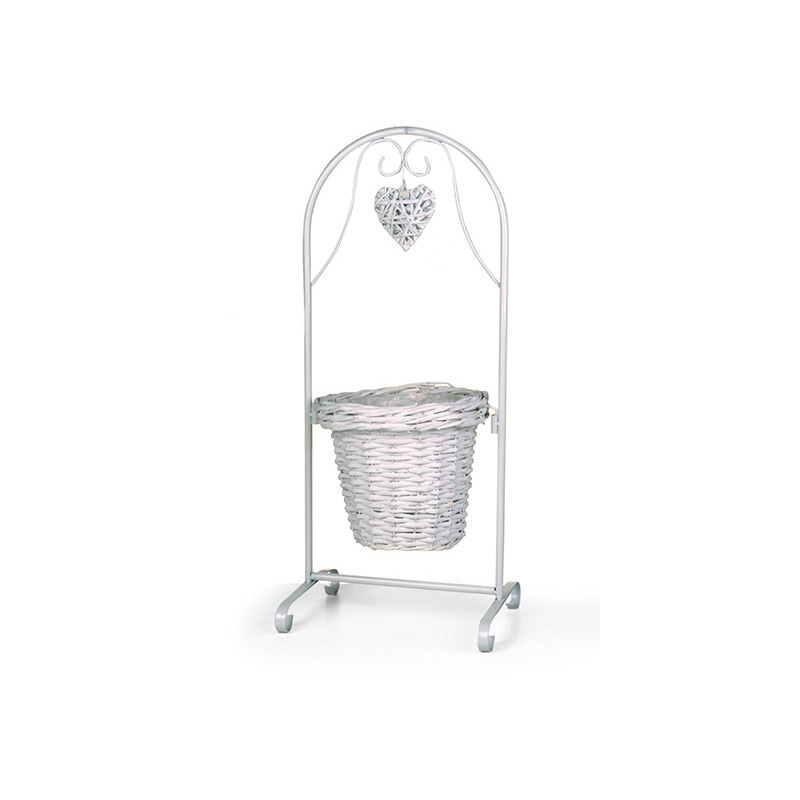 has&iacute;tott fa kasp&oacute; sz&iacute;ves &aacute;llv&aacute;nnyal feh&eacute;r 25x21/74cm