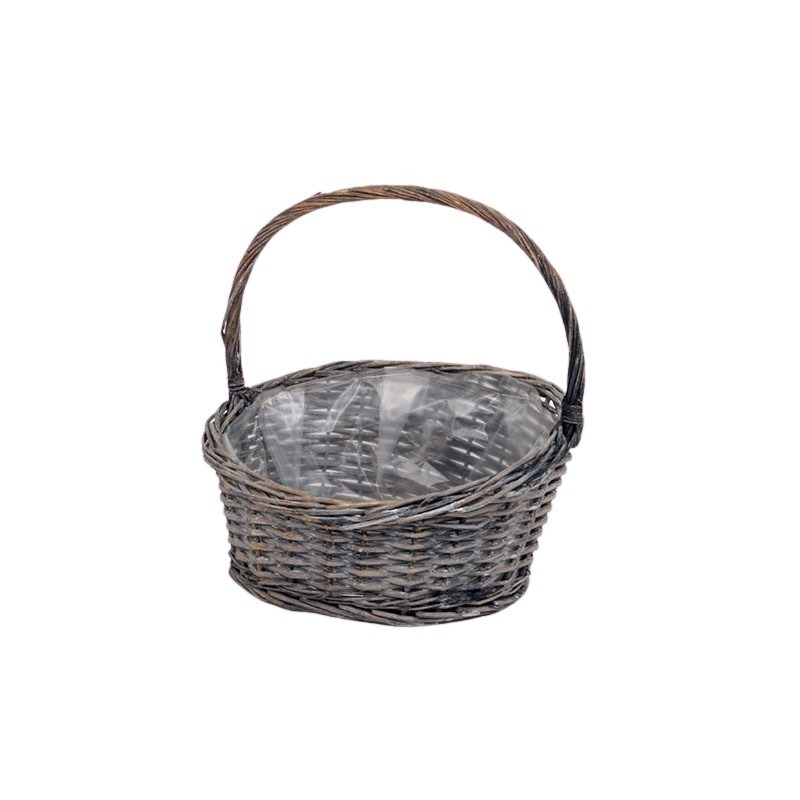 ov&aacute;lis magas&iacute;tott h&aacute;tulj&uacute; f&uuml;les kos&aacute;r sz&uuml;rke 36x30x12/19/37cm