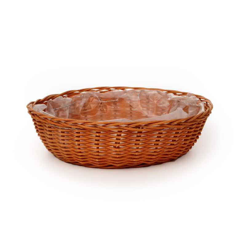 nyúzott vessző tál natúr 25,5x 6,5cm