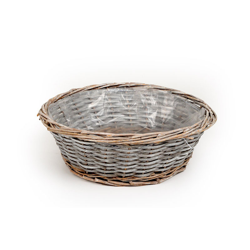 hasított fa tál szürke 34x12cm