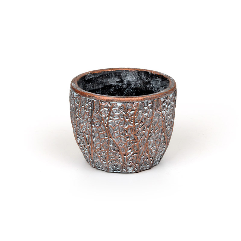 anyagában mintázott kőkaspó bronz 12,5x10cm