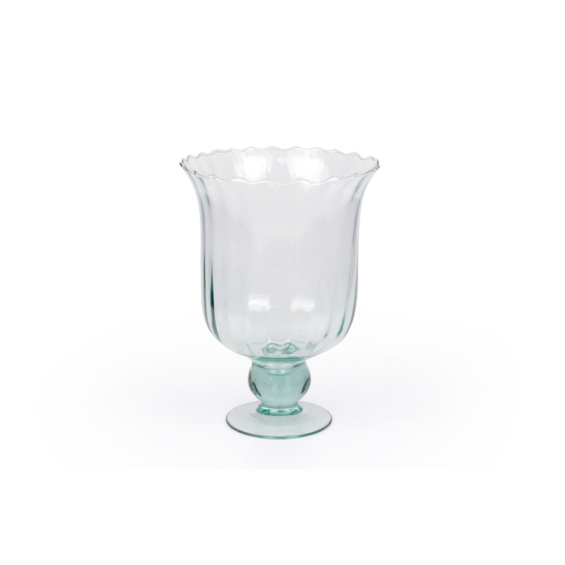 optic talpas üveg váza 17,5x 24,5cm