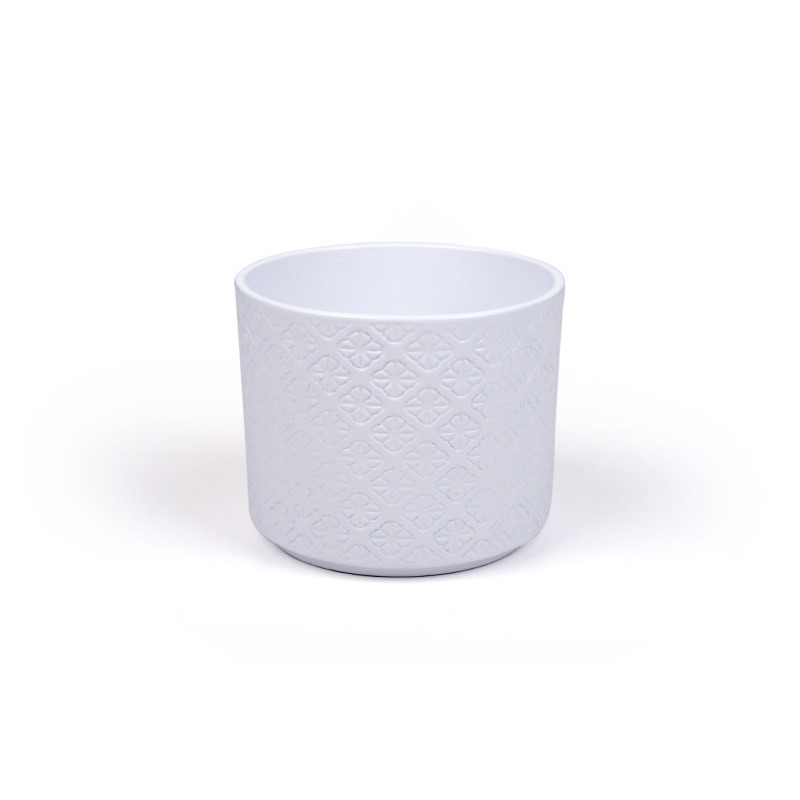 Dahlia hengerkasp&oacute; matt feh&eacute;r 14cm