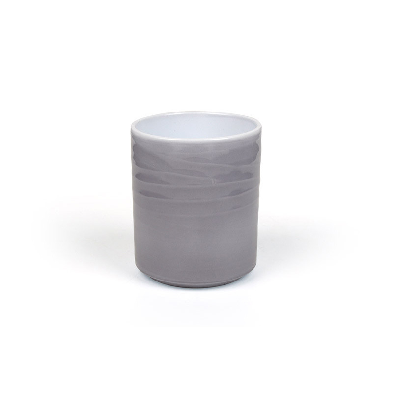 henger alakú hullámos orchidea váza szürke 15cm