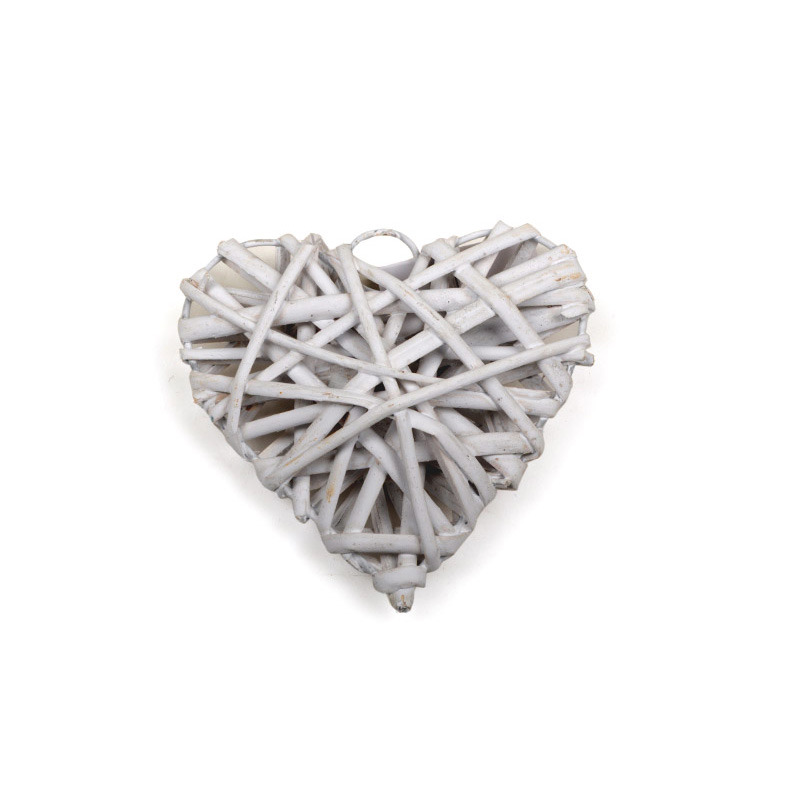 has&iacute;tott vessző sz&iacute;v feh&eacute;r 10cm 10db/csomag