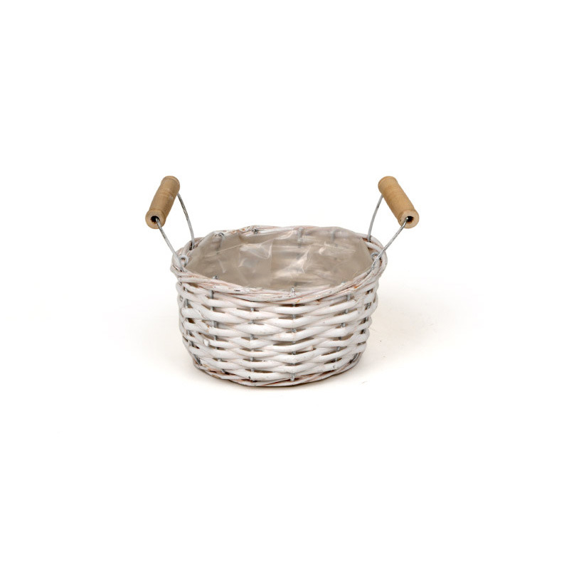 has&iacute;tott vessző t&aacute;l k&eacute;t fa f&uuml;l lel feh&eacute;r 14,5x8/12cm