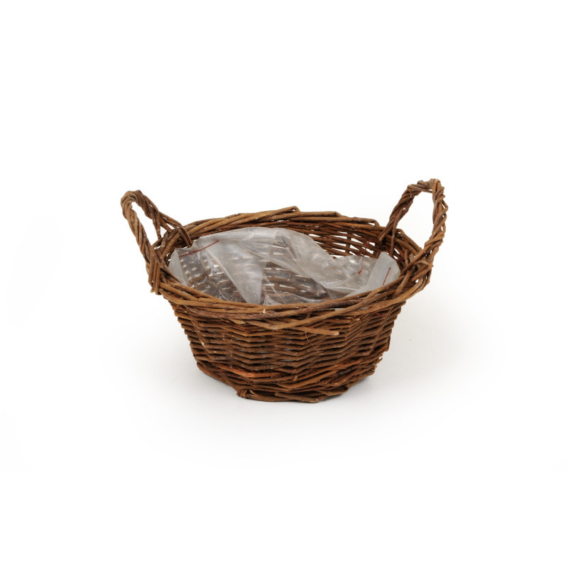 nat&uacute;r vessző t&aacute;l k&eacute;t f&uuml;llel barna 19x8/13cm