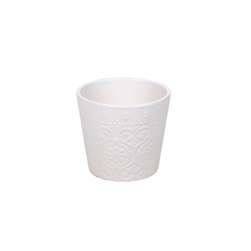 Florence kerámia kaspó fehér 14,5x12,5cm