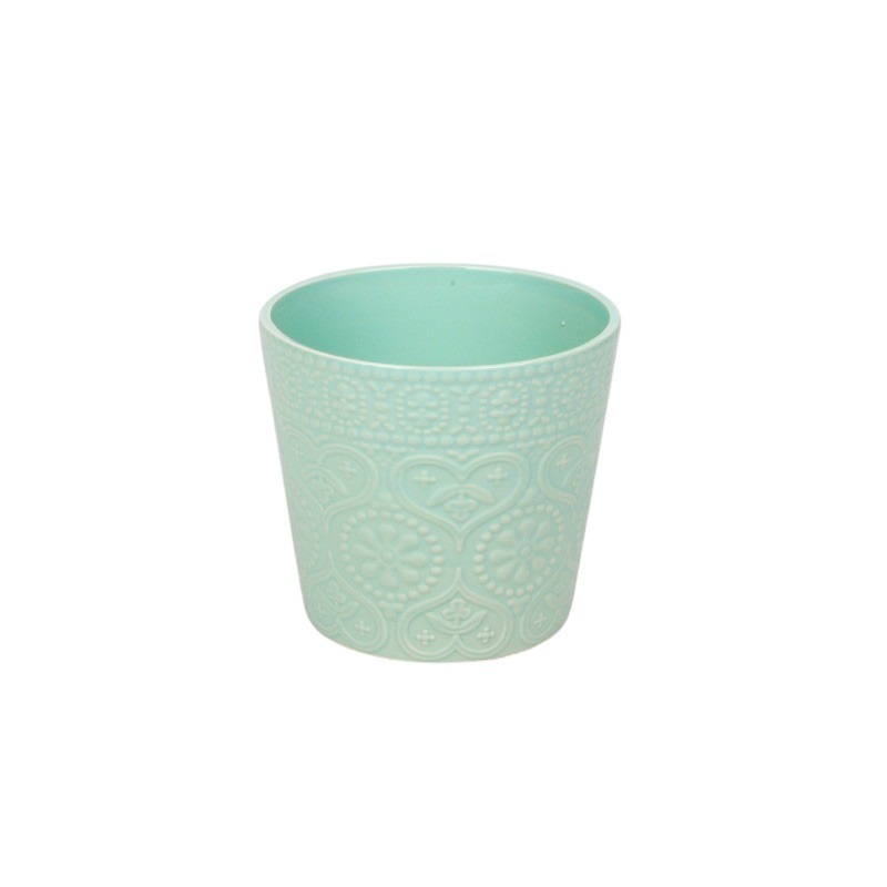 Florence ker&aacute;mia kasp&oacute; z&ouml;ld 14,5x12,5cm