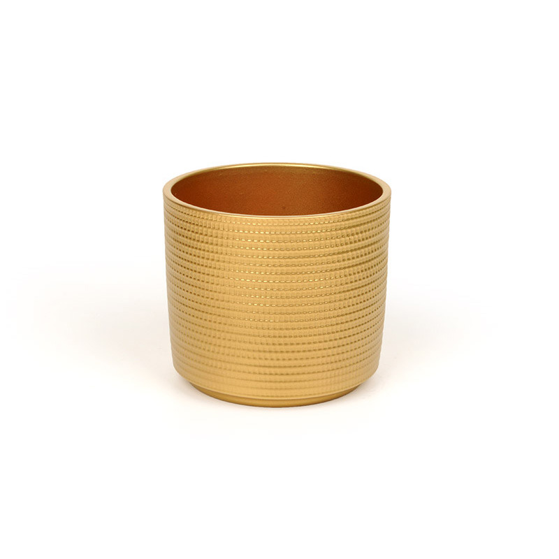 Calla hengerkasp&oacute; arany 14cm