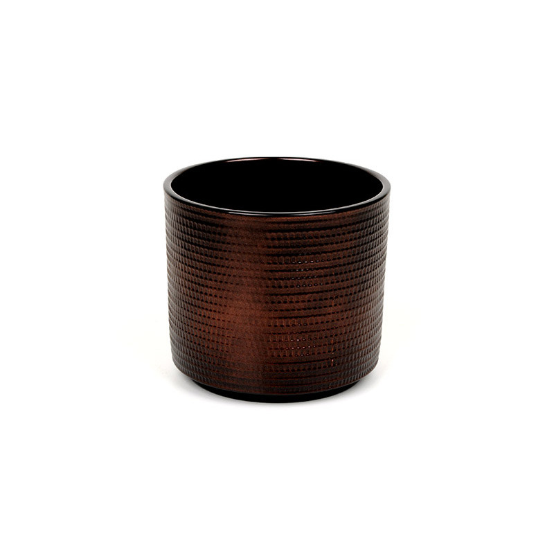 Calla hengerkaspó bronz 14cm