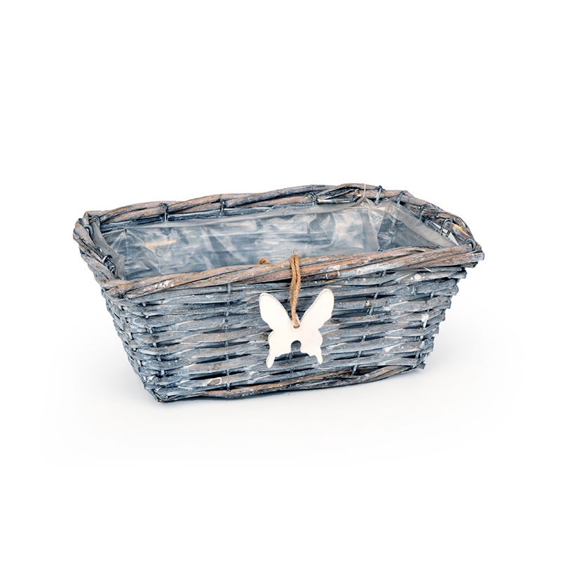 sz&ouml;gletes has&iacute;tott vessző t&aacute;l pillang&oacute;val sz&uuml;rke 25x14x10,5cm