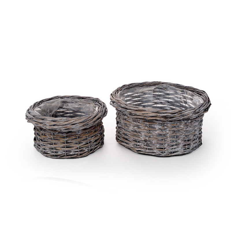 hasított vessző tál szett szür ke 29x14,5cm S/2