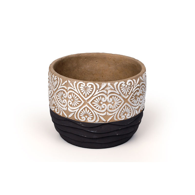 Modena kőkaspó szürke 13,5x 10,5cm