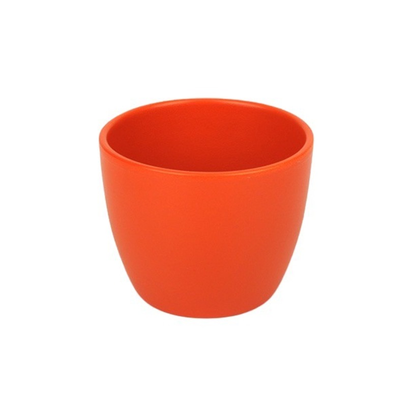 Base kerámia kaspó matt narancs 10 cm