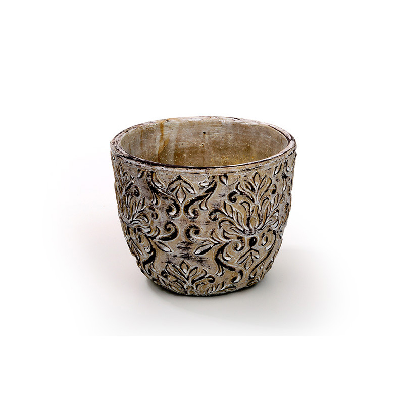 Toscana cement kasp&oacute; antikolt barna 16x13cm