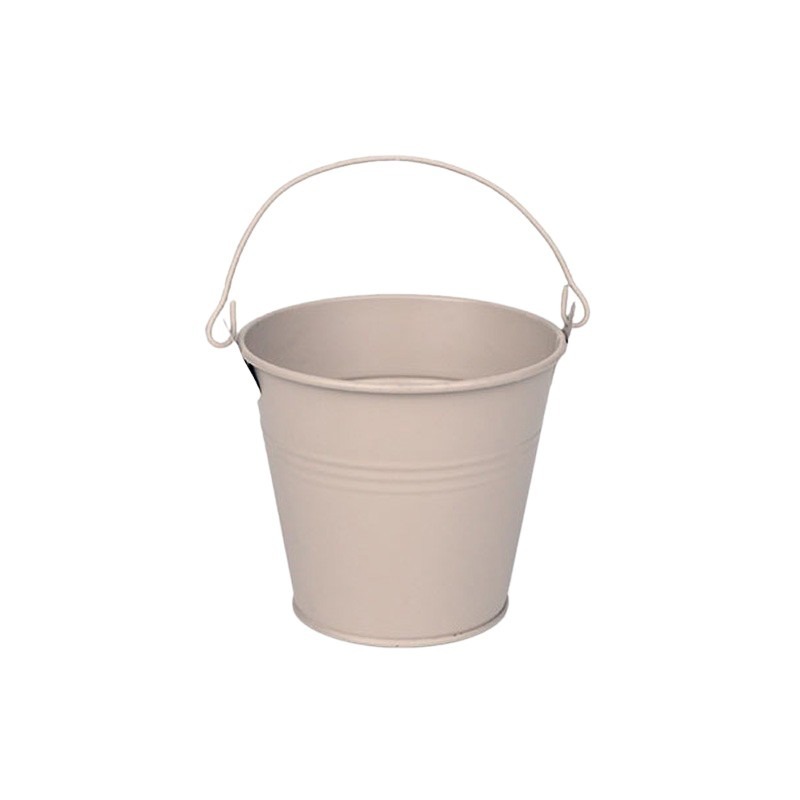 fém vödör matt homokszín 7x6cm