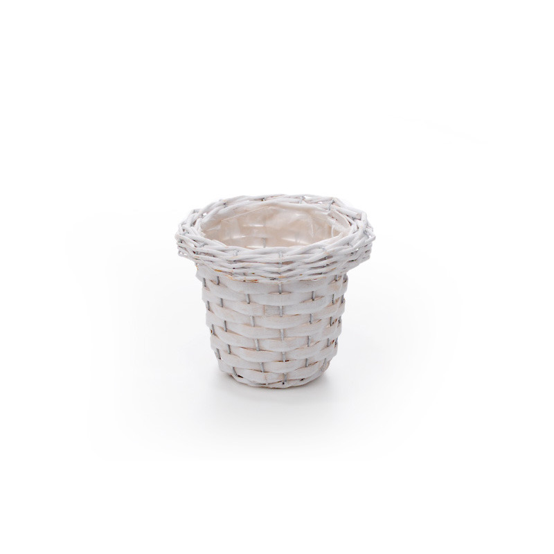 vastagperemes has&iacute;tott vessző kasp&oacute; feh&eacute;r 16x14cm